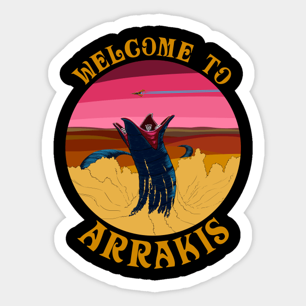 Welcome to Arrakis Sticker by krls